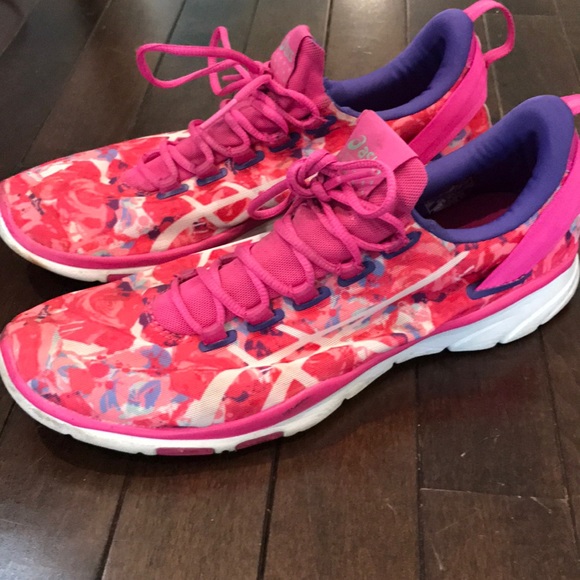 asics pink and purple